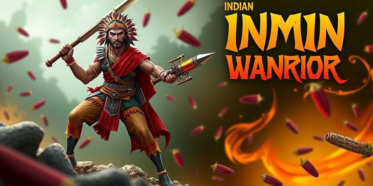 Indian Cumin Warrior Official Cover Art Indian Cumin Warrior game cover featuring a warrior holding spice-powered weapons