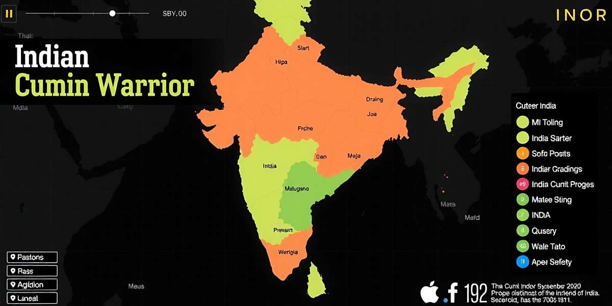 Indian Cumin Warrior Regional Popularity Map Indian Cumin Warrior player distribution map across India